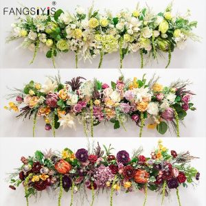 100cm Artificial Silk Rose Row DIY Wedding Road Guide Arch Decoration Artificial Flower Opening Studio Props Dress Up Flower