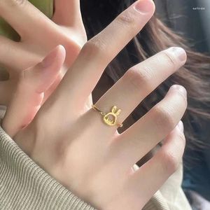 Cluster Rings Ring Accessories Cute Beauty Cartoon Anime Jewelry Adjustable Good Friend Confidante Toys Girls Gift