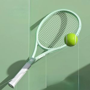 Tennisracketar chockresistenta nybörjare kolfiber singel play rebound tränare professionell set hög styrka fjäder linje 231031