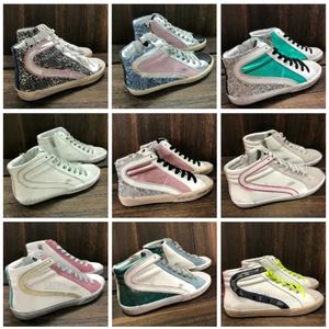 Designer-Freizeitschuhe für Herren und Damen, Schlangengesundheitsdruck, Leder, klassische weiße, alte, schmutzige Schuhe, italienische Marke, goldene Skateboard-Schuhe, High-Top-Schuhe.