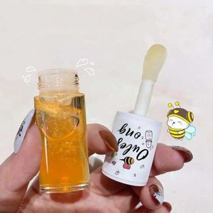 Lip Gloss Nourishing Women Anti-wrinkle Care Plumper Cosmetics Mask Oil Honey Milk Lipstick