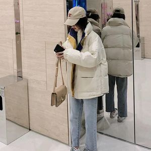 Kvinnors dike rockar Kvinnajacka Parkas Coat Down Cotton Clothing Loose Winter Clearance Veste Femme