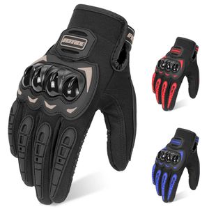 Luvas de ciclismo motocicleta wearable moto motocross respiração tela sensível ao toque corrida moto bicicleta engrenagens protetoras verão preto azul luva 231031