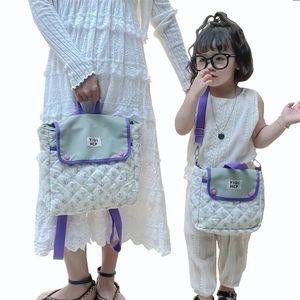 Handbags Korea Kids School Bags for Girls Floral Backpacks Children Kindergarten Baby Bag Mommy Travel SL 231031