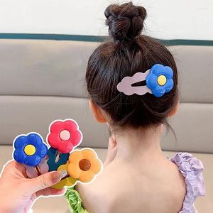 Acessórios de cabelo Meninas Bangs Clip Versão Coreana do Cartão de Cocar de Bebê Não Dói Flor