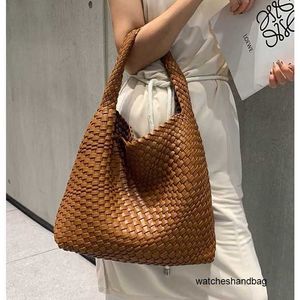 Designer B. V Luxury Handbag Autumn and Winter Vegetable Basket Handwoven Underarm Mother and Child Bag European and American Style Fashion Woven Women's Bag Summ