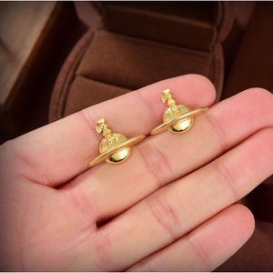Luxury Fashion Designer Stud Earring Letter Viviene Brand Women Jewelry Metal Pearl Earrings Cjeweler Westwood For Woman Trend Gold Earing Tyfg45- = 8768