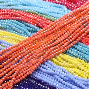 360Pcs/Lot Czech Glass Rondelle Beads AB 3x4mm Crystal Faceted Round Beaded For DIY Making Charm Jewelry Accessories Wholesale Fashion JewelryBeads