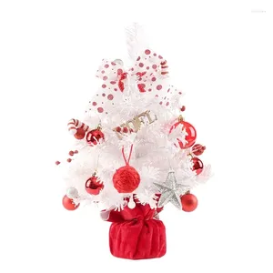 Noel dekorasyonları şenlikli ağaç ev için kırmızı ve beyaz dekoratif parça