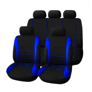 Car Seat Covers Cover Set Embroidery Auto Protector Universal Fit Most With Tire Track Detail Styling Pad