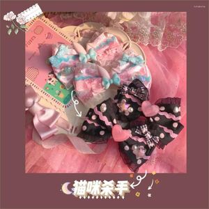Party Supplies Color Bow Hair Clip Cute Lolita Hand-made Side Japanese Harajuku Headdress
