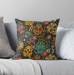 Подушка Calaveras Throw Cushions Cover Christmas Pillows 231031