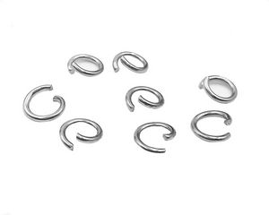 Anelli di salto aperti in acciaio inossidabile O Ring Diametro 3mm 4mm 5mm 6mm 8mm 9mm 10mm per la creazione di gioielli Componenti di accessori per gioielli