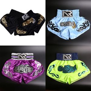 Mężczyźni kobiety bokserskie mma krótkie dzieci Muay Thai Sanda Trunks Boys Girls Kickboxing Sport Shorts Martial Fitness Pants X0216S