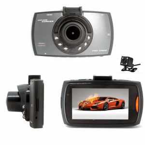 G30 bilkamera full HD 1080p bil DVR Video Recorder Dash Cam 120 graders vidvinkelrörelsedetektering Natt Vision GSensor Dual Lens med ZZ