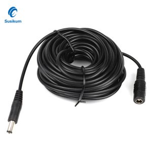 DC 12V CCTV Camera Extension Cable 5 10 15 Meters 5.5mmx2.1mm Power Extension Cord Cables for Wifi AHD IP Security Cams