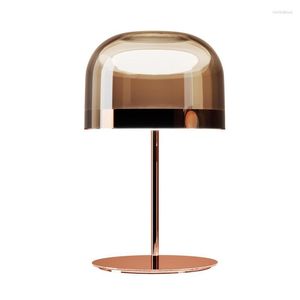 Lâmpadas de mesa luz luxo vidro metal mármore lâmpada simples design regulável led mesa estilo nórdico decoração casa aparelho