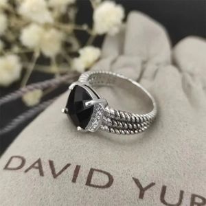 T GG DY Twisted Vintage Band Designer Wedding Rings for Women Gift Diamonds 925 Sterling Silver Dy Ring Men Personlig mode 14K Guldplätering Engagement Jewelr