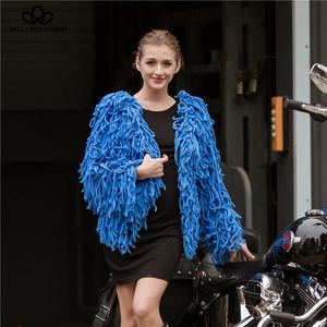 Women Fur Faux Herstory Autumn Zima Płaszcz Kobiety swobodny frędzle znamionowe kurtki dla kobiet mody damskie kurtka dla 231031