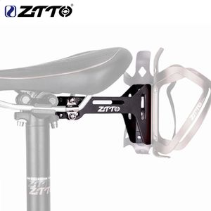 Garrafas de água Gaiolas ZTTO Ciclismo Bicicleta Garrafa Gaiola Dupla Copo Titular Adaptador Universal Strap Fix On MTB Road Bike Saddle Seat 231030