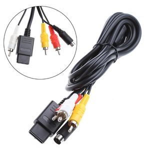 180 cm AV TV RCA Video Cord Cable för spelkub för SNES GameCube för Nintendo för N64