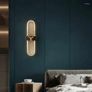 Vägglampa svart sconce retro blå ljus ledning applikation modern finish rustik heminredning för sovrum