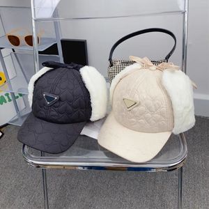 Designer-Baseballmütze, modische Winter-Ballmütze für Herren, Straße, Unisex, Beanie-Mütze, Damenmütze, warme Wolle, Ohrenklappe, Luxus-Herznaht-Mütze, Outdoor-Casquette -3