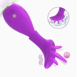 Vibratorer klitoris sex leksaker anal plug avsugning tunga slick stimulatornippel