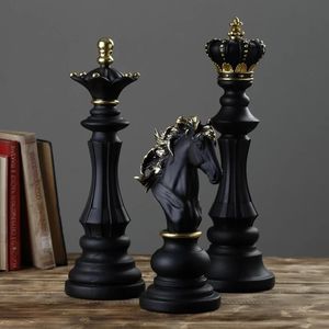 Chess Games Resin Chess Pieces Board Games Accessories International Chess Figurines Retro Home Decor Modern Chessmen Ornaments Ajedrez 231031