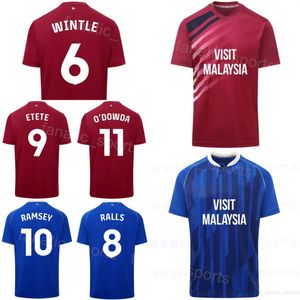 2023 2024 Mens 5 MCGUINNESS Camisas de futebol 4 GOUTAS 6 WINTLE 16 GRANT 8 RALLS 32 TANNER 17 COLLINS 12 UGBO 10 RAMSEY 9 ETETE Camisa de futebol Kits para fãs do esporte Clube KaDiFu