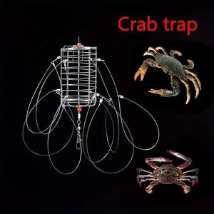 Fishing Accessories 1pc Catching Tool Lure Trap Stainless Steel Bait Cage Fish Feeder Tackle Suitable Crab Lobster Shrimp Crayfish 231030