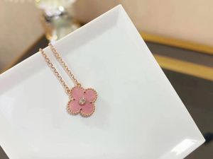 Luxury necklace pendant vanly cleefly designer necklace fashion jewelry custom man cjeweler plated gold silver chain for men woman Christmas limited pink necklace