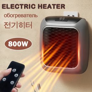 ホームヒーター電気ヒーターポータブルプラグイン暖炉ミニルームヒーターリモコンの低電力消費800W 231031