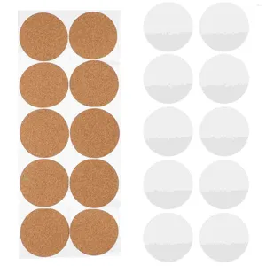 Bord Mattor 10 Set Coasters Cork Trivets rätter sublimering Anti-Scald Square Thermal Transfer Car Blanks Scald-Proof Heat