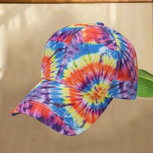 Ballkappen Tie Dye Gradient Bunte Muster Baseballmütze Hohe Qualität Freizeit Outdoor Sonnenschutz Hut Für Männer Casquette Homme