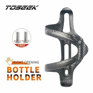 Butelki z wodą klatki Toseek rowerowe uchwyt na butelkę Rower z włókna węglowego MTB Mountain Road Cage Super Light 18G 231030