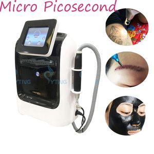 Picosecond Q Switch Laser Sopracciglio Rimozione tatuaggio Trattamento pigmentazione lentiggine Pico Seconda macchina laser con 4 punte