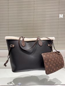Designer Handbag Large Handbag & Purse Purse Fashion leather Autumn/Winter new Teddy Bear furry shopping bag Size 33cm