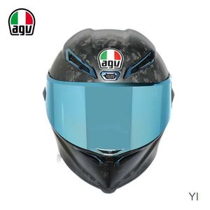 AA Designer Casco Integrale Open Face Moto Agv Pista Gp Rr Ippodromo Specifico Competitivo Fibra di Carbonio Casco Integrale Certificato 3c per Adulti YI 4IAO U8EN