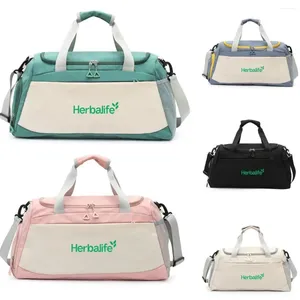 Herrpolos Herbalife Luxury Fashion Bag Yoga Fitness Travel Wet and Dry Separation Waterproof Swimming Bagage