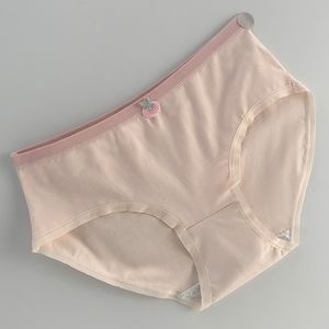 Sommarflickor Pure Cotton Underwear Pure Wind Briefs Pure Cotton Inner Crotch Mid-midjiga kvinnors underkläder