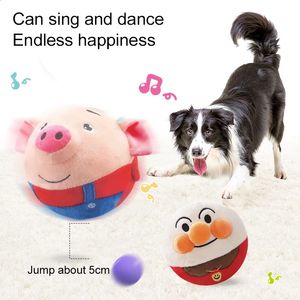 Dog Toys tuggar Plush Doll Balls som pratar för interaktiva leksaker Tillbehör som studsar husdjurs tidsfördrivhundar Elektroniska husdjursleksak hund Tillbehör 231031