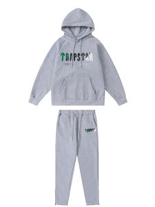 Mens Trapstar Tracksuits Camisola Calças Set Designer Hoodies Streetwear Moletons Terno Esportivo Bordado De Pelúcia Carta Decoração 421