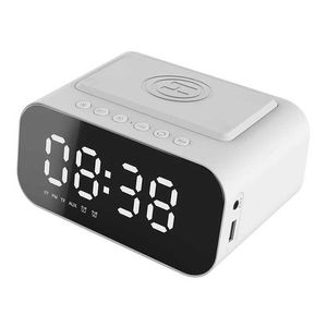 qi 15W Wireless Charging Dual Alarm Clock Wireless Speaker Type-C Charging Output Cable 5W Bluetooth Speaker Good Partner of You