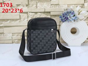 Luxurys designers Mens axelväskor Man BROSCASES Fashion Handbag Bolsas Messenger Bag Crossbody Bag Ggile Purse 001