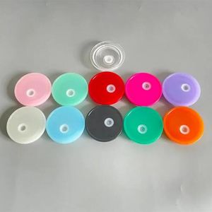10 colors 16oz sublimation glass tumblers replaceable colorfuls lids plastic seal lid wholesale