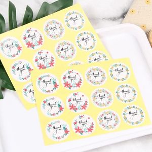 Christmas Decorations 10pcs Thank You Sticker Wedding Label Baking Gift Packaging Stationery Hand-wrapped Envelope Sealing For Gifts