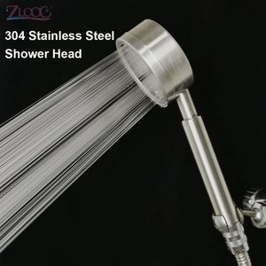 Bathroom Shower Heads Zloog 304 Stainless Steel Head Fall Resistant Durable Handheld High Pressure Rainfall Showerhead 231030