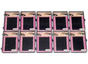 Navina 10cases Professional Individual Mink Eyelash Extension Faux Silk Eyelashes Artificial Makeup Fake False Eye Lashes Cilia8424588