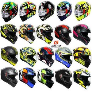 AA Designer Capacete Rosto Aberto Capacete de Motocicleta Agv K1 Capacete de Corrida Capacete de Corrida Capa Completa para Homens e Mulheres Oferta Especial YI-IM3T